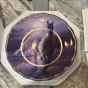 The Bradford Exchange Purple Horse Plate